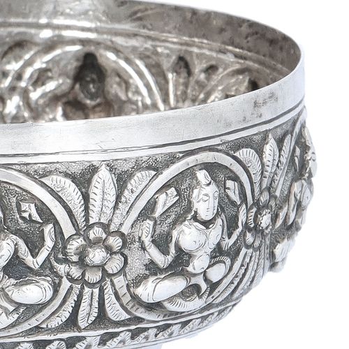 Anglo Indian Solid Silver Bowl image-2