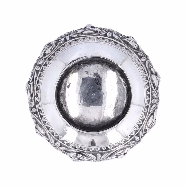 Anglo Indian Solid Silver Bowl