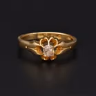 Victorian 18ct Gold Diamond Ring