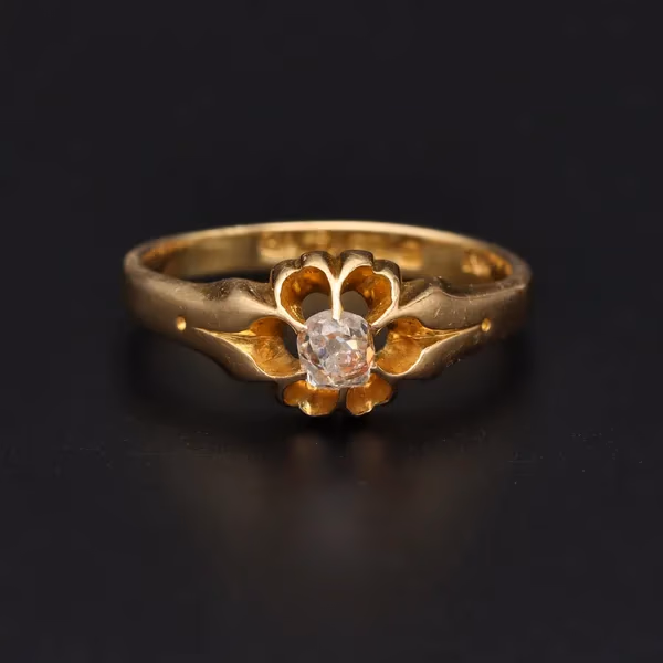 Victorian 18ct Gold Diamond Ring