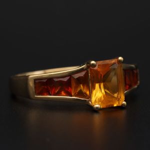 Gold Citrine Ring