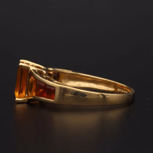 Gold Citrine Ring