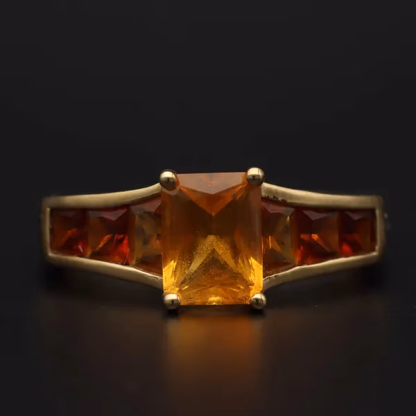 Gold Citrine Ring