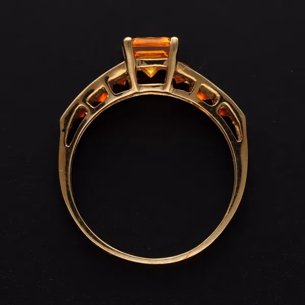 Gold Citrine Ring