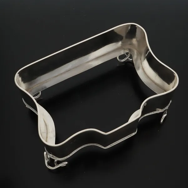 Silver Velvet Topped Jewellery Casket