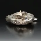 Pair of Edwardian Silver Mallard Pepperettes