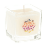 Scented candle Rapeseed wax Eco 'Ohm' in glass | Edelstenen Webwinkel - Webshop Danielle Forrer