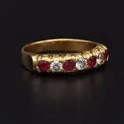 18ct Gold Ruby and Diamond Ring