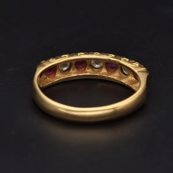 18ct Gold Ruby and Diamond Ring