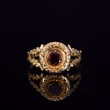 360° view of The Vintage Garnet Georgian Style Engraved Ring