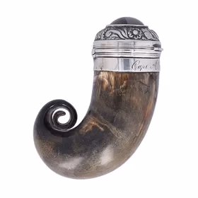 Scottish Rams Horn Snuff Mull