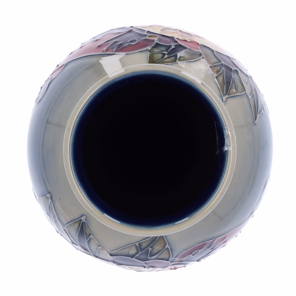 Moorcroft Finches Vase