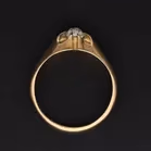 9ct Gold Gents Diamond Solitaire Ring