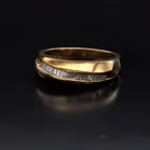 9ct Yellow Gold Diamond Ring