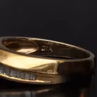 9ct Yellow Gold Diamond Ring