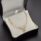 9ct Yellow Gold 'Kiss' Diamond Pendant Necklace