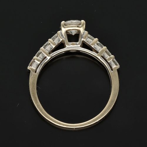 18ct Yellow Gold Diamond Solitaire Ring image-5