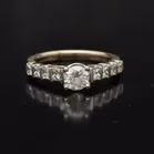 18ct Yellow Gold Diamond Solitaire Ring