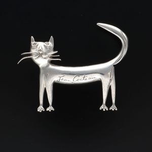 Jean Cocteau Cat Brooch