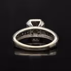9ct Gold Vari Cut Diamond Ring. Small Size