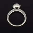 9ct Gold Vari Cut Diamond Ring. Small Size