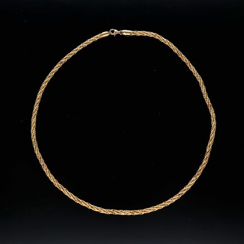 9ct Gold Textured Rope Chain image-1