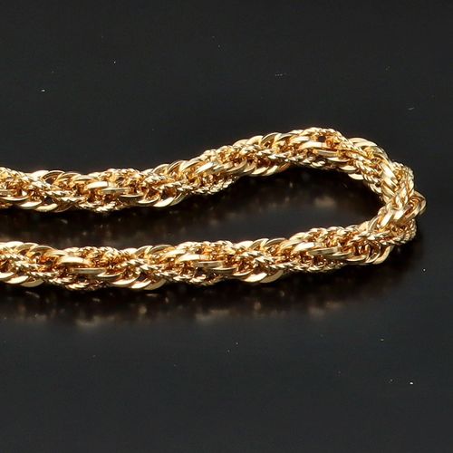 9ct Gold Textured Rope Chain image-5