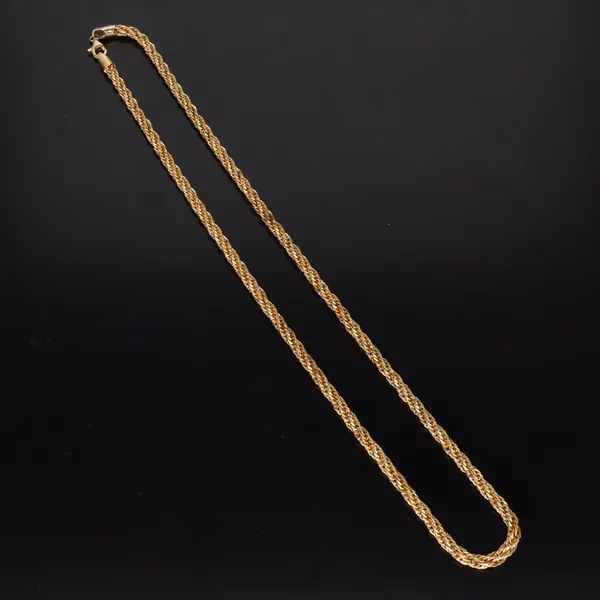 9ct Gold Textured Rope Chain