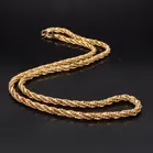 9ct Gold Textured Rope Chain