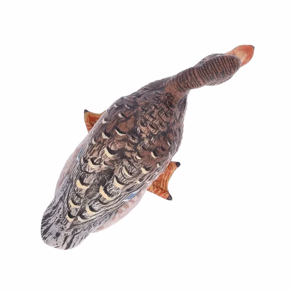 Antique Cold Painted Bronze Duck