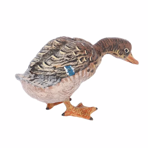 Antique Cold Painted Bronze Duck