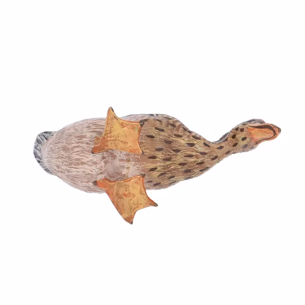 Antique Cold Painted Bronze Duck