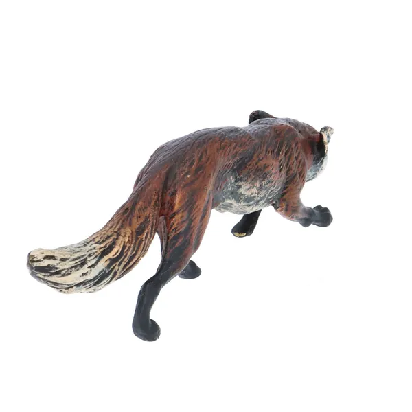 Cold Painted Bronze Fox
