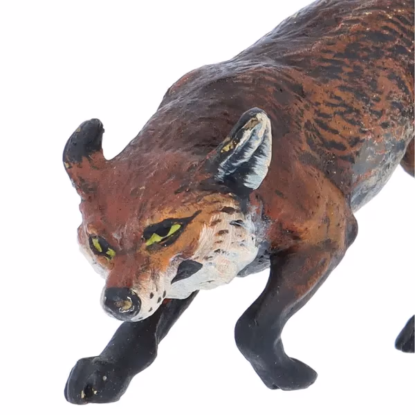 Cold Painted Bronze Fox