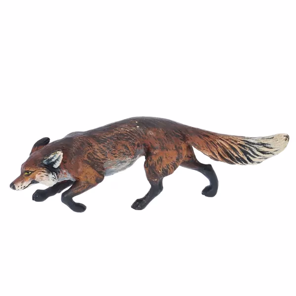 Cold Painted Bronze Fox