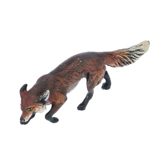 Cold Painted Bronze Fox image-1