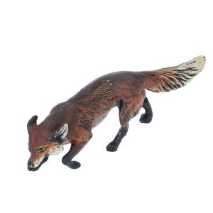 Cold Painted Bronze Fox