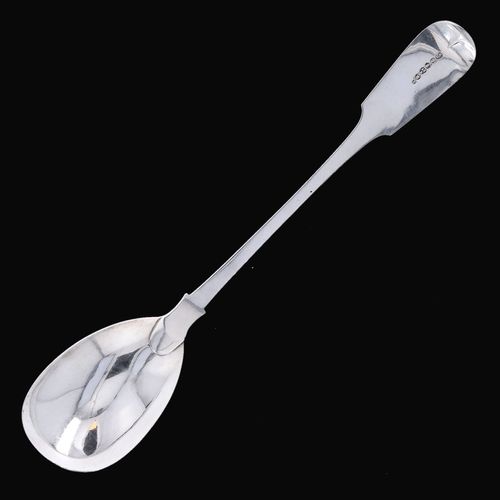 Victorian Silver Fiddle Pattern Serving Spoon image-3