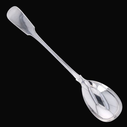 Victorian Silver Fiddle Pattern Serving Spoon image-2