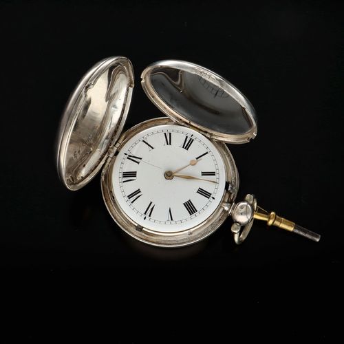 Early 19th Century Silver Full Hunter Pocket Watch image-2