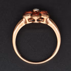9ct Rose Gold and Diamond Dress Ring