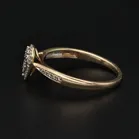 9ct Yellow Gold Diamond Cluster Ring