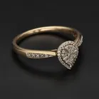 9ct Yellow Gold Diamond Cluster Ring