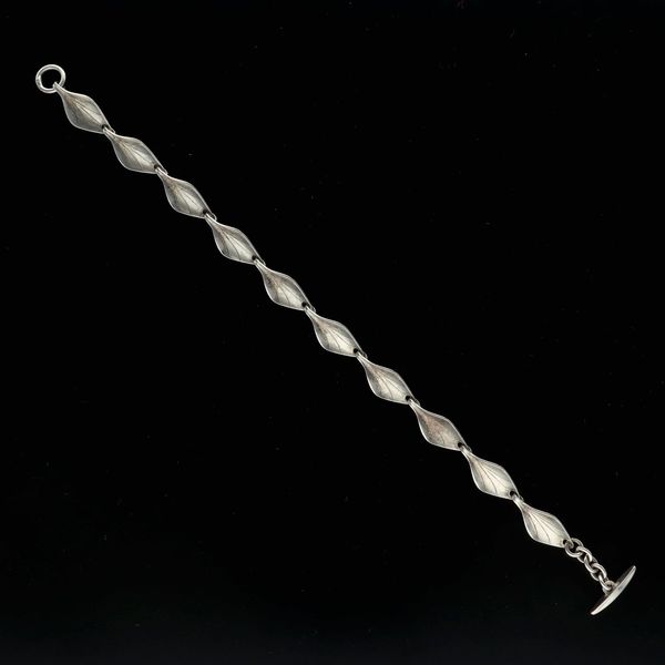 Vintage Danish Silver Foliate Bracelet by Hermann Siersbol