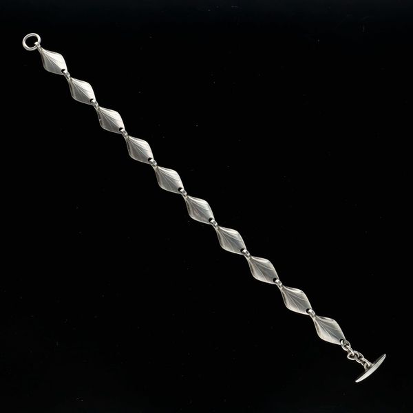 Vintage Danish Silver Foliate Bracelet by Hermann Siersbol