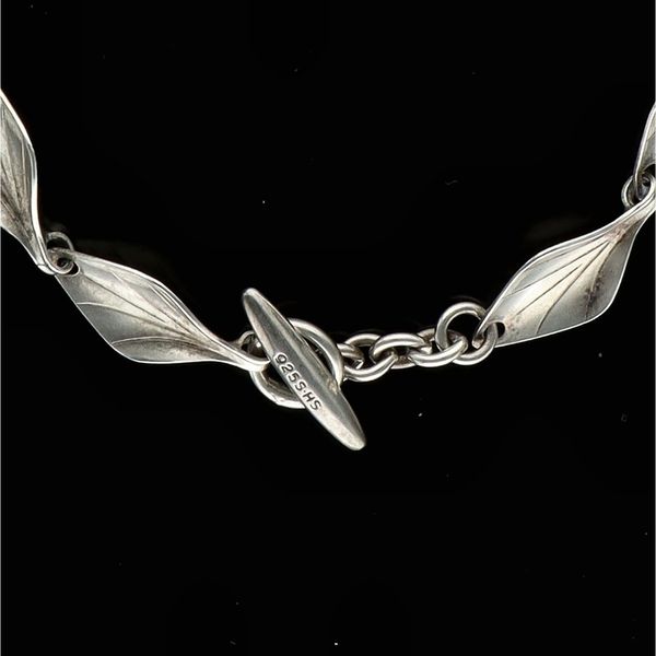 Vintage Danish Silver Foliate Bracelet by Hermann Siersbol