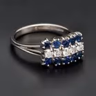 18ct Gold Sapphire and Diamond Ring
