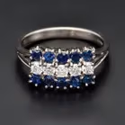 18ct Gold Sapphire and Diamond Ring