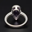 18ct White Gold Amethyst & Diamond Ring