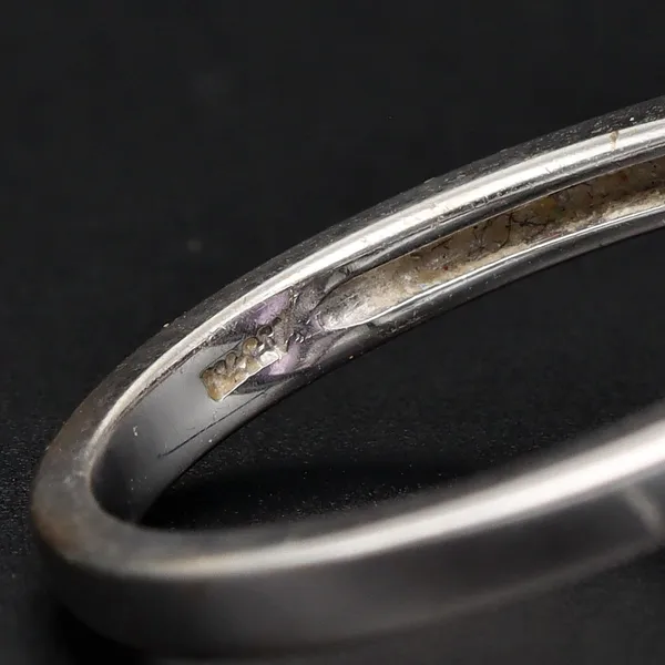 18ct White Gold Amethyst & Diamond Ring